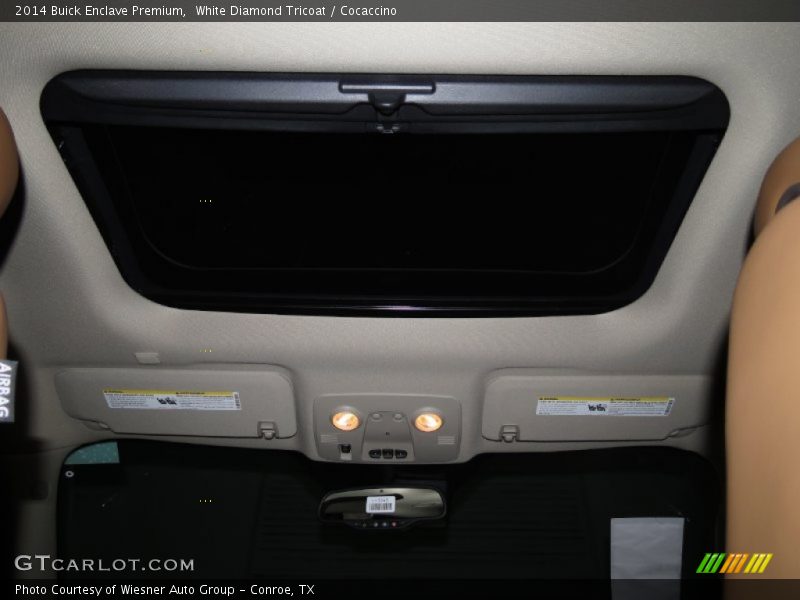 White Diamond Tricoat / Cocaccino 2014 Buick Enclave Premium