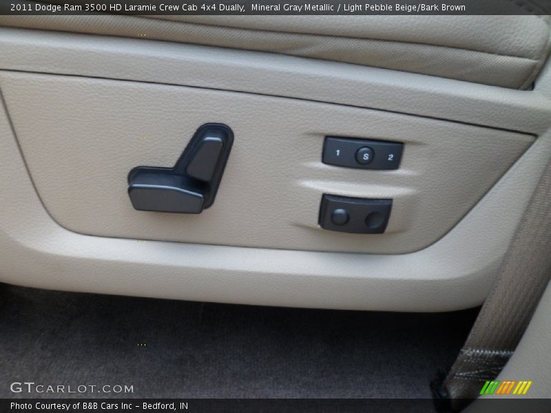 Mineral Gray Metallic / Light Pebble Beige/Bark Brown 2011 Dodge Ram 3500 HD Laramie Crew Cab 4x4 Dually