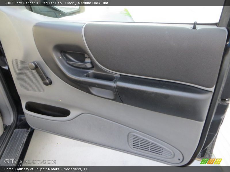 Black / Medium Dark Flint 2007 Ford Ranger XL Regular Cab