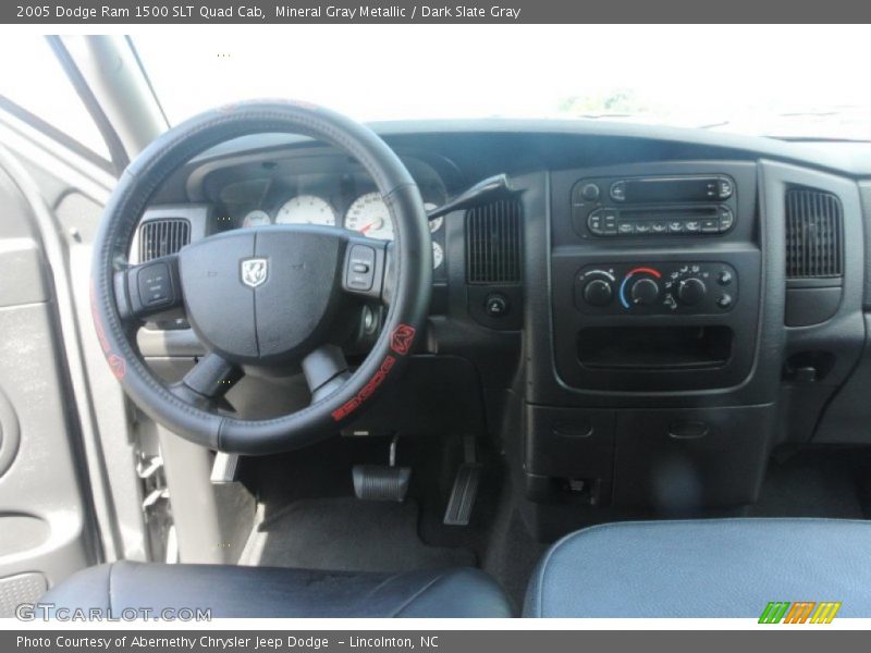 Mineral Gray Metallic / Dark Slate Gray 2005 Dodge Ram 1500 SLT Quad Cab
