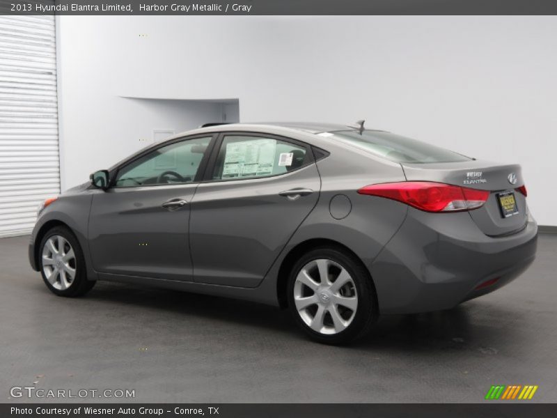 Harbor Gray Metallic / Gray 2013 Hyundai Elantra Limited
