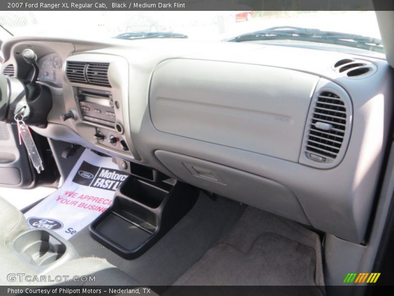 Black / Medium Dark Flint 2007 Ford Ranger XL Regular Cab