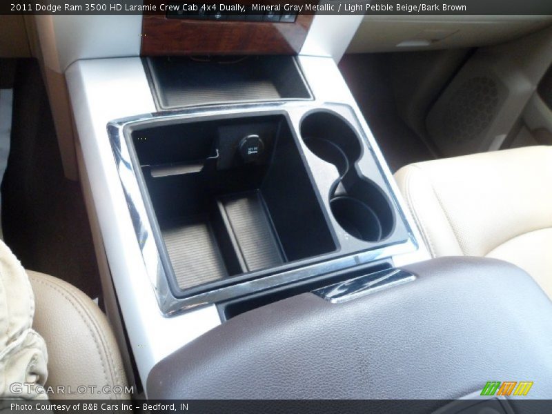 Mineral Gray Metallic / Light Pebble Beige/Bark Brown 2011 Dodge Ram 3500 HD Laramie Crew Cab 4x4 Dually