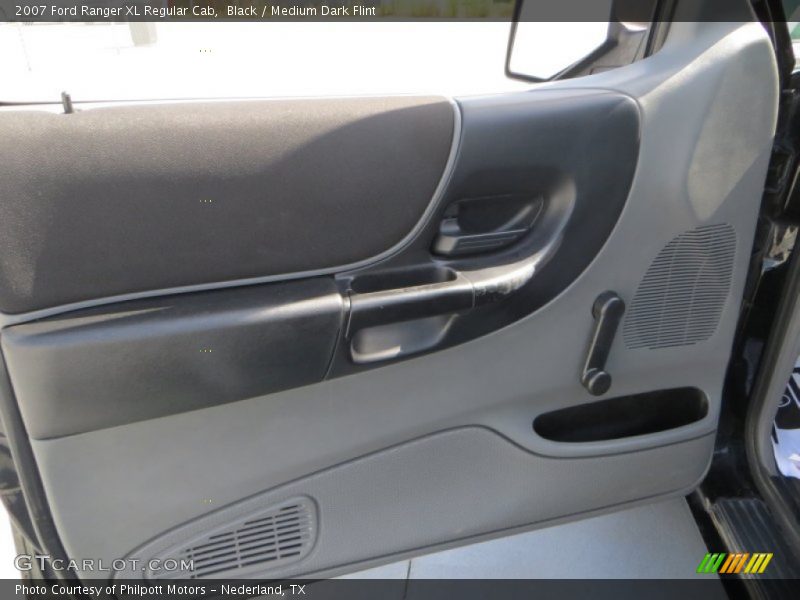 Black / Medium Dark Flint 2007 Ford Ranger XL Regular Cab