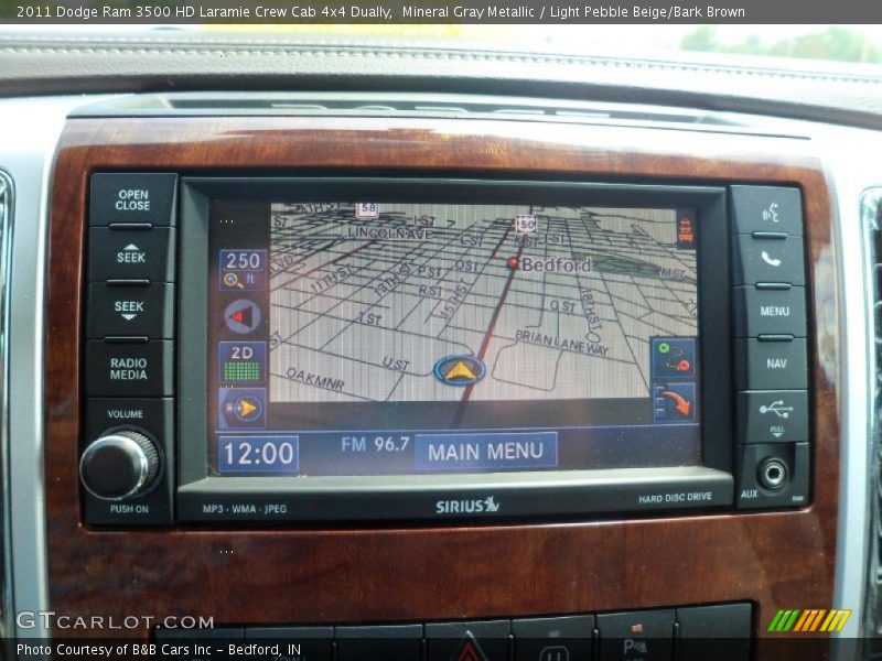 Mineral Gray Metallic / Light Pebble Beige/Bark Brown 2011 Dodge Ram 3500 HD Laramie Crew Cab 4x4 Dually