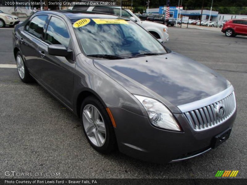 Sterling Gray Metallic / Dark Charcoal 2010 Mercury Milan I4