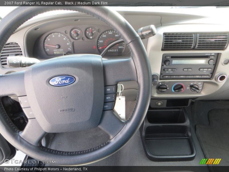 Black / Medium Dark Flint 2007 Ford Ranger XL Regular Cab