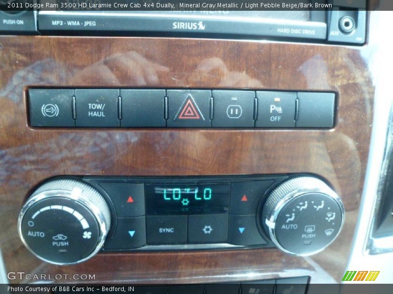 Mineral Gray Metallic / Light Pebble Beige/Bark Brown 2011 Dodge Ram 3500 HD Laramie Crew Cab 4x4 Dually