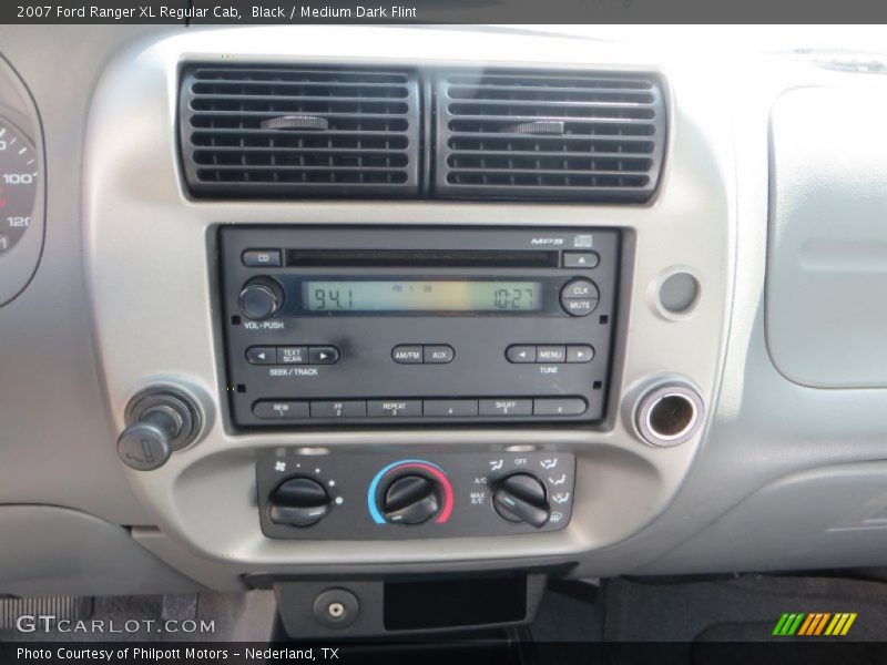 Black / Medium Dark Flint 2007 Ford Ranger XL Regular Cab