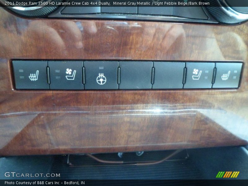 Mineral Gray Metallic / Light Pebble Beige/Bark Brown 2011 Dodge Ram 3500 HD Laramie Crew Cab 4x4 Dually