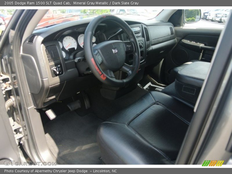 Mineral Gray Metallic / Dark Slate Gray 2005 Dodge Ram 1500 SLT Quad Cab
