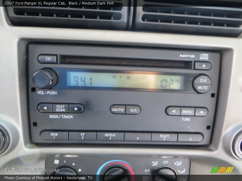 Black / Medium Dark Flint 2007 Ford Ranger XL Regular Cab
