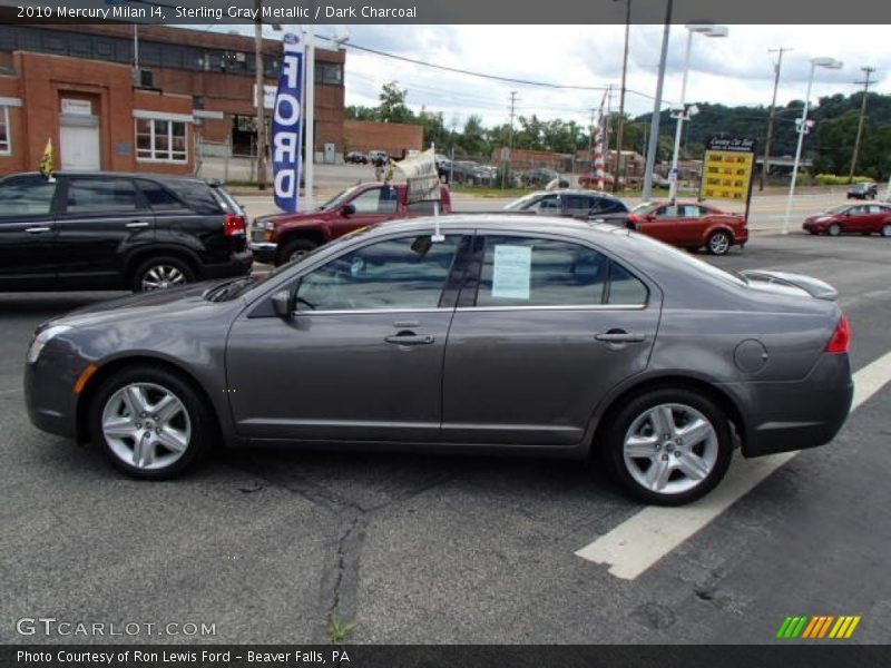 Sterling Gray Metallic / Dark Charcoal 2010 Mercury Milan I4