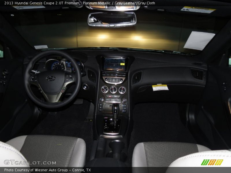 Platinum Metallic / Gray Leather/Gray Cloth 2013 Hyundai Genesis Coupe 2.0T Premium