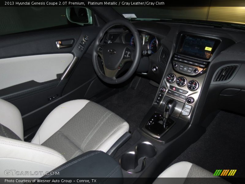 Platinum Metallic / Gray Leather/Gray Cloth 2013 Hyundai Genesis Coupe 2.0T Premium