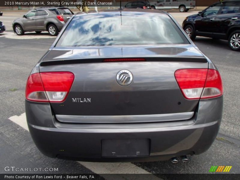 Sterling Gray Metallic / Dark Charcoal 2010 Mercury Milan I4