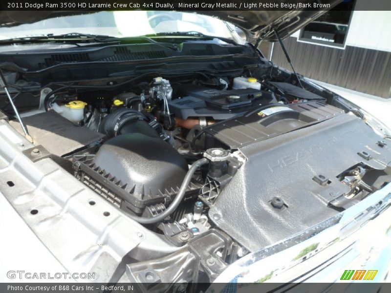 Mineral Gray Metallic / Light Pebble Beige/Bark Brown 2011 Dodge Ram 3500 HD Laramie Crew Cab 4x4 Dually
