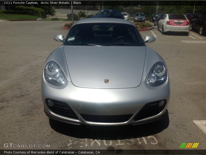 Arctic Silver Metallic / Black 2011 Porsche Cayman