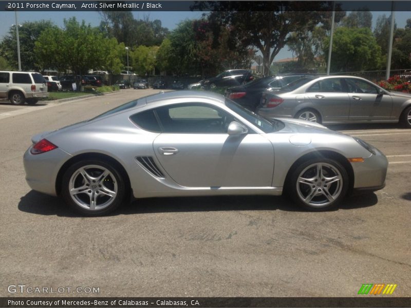 Arctic Silver Metallic / Black 2011 Porsche Cayman