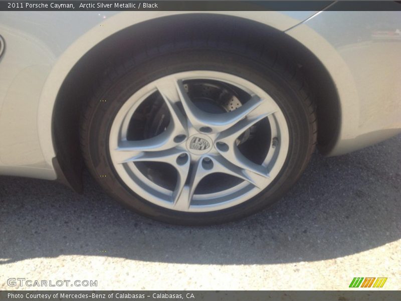 Arctic Silver Metallic / Black 2011 Porsche Cayman