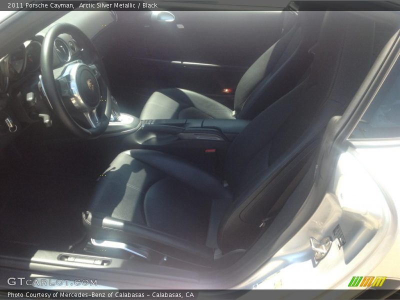 Arctic Silver Metallic / Black 2011 Porsche Cayman