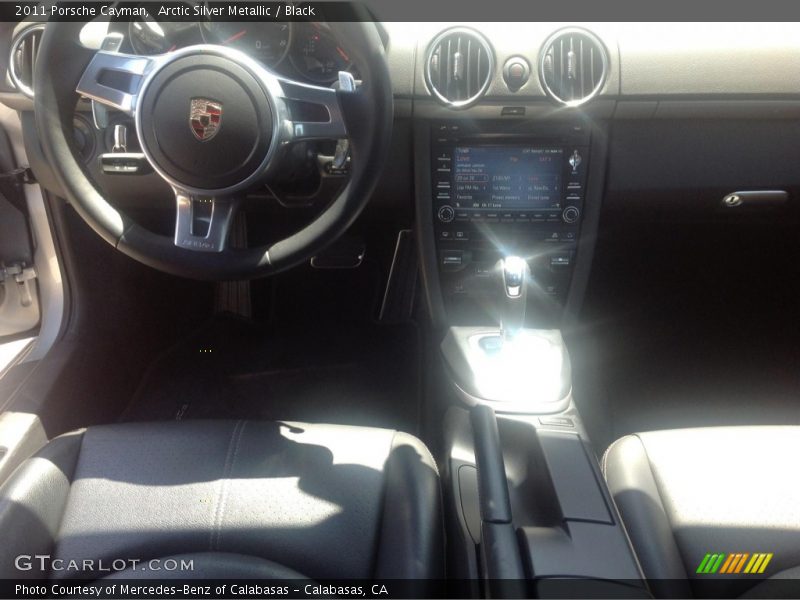 Arctic Silver Metallic / Black 2011 Porsche Cayman