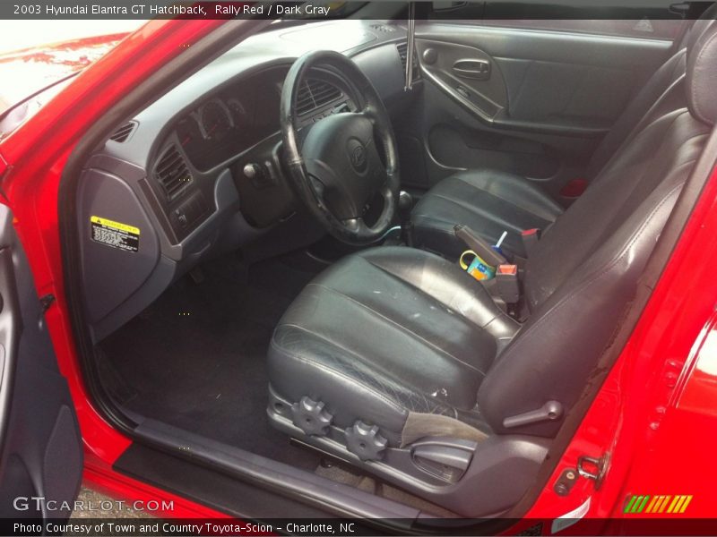 Rally Red / Dark Gray 2003 Hyundai Elantra GT Hatchback