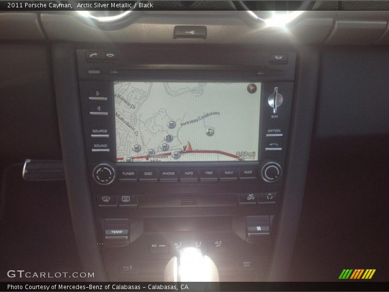 Arctic Silver Metallic / Black 2011 Porsche Cayman