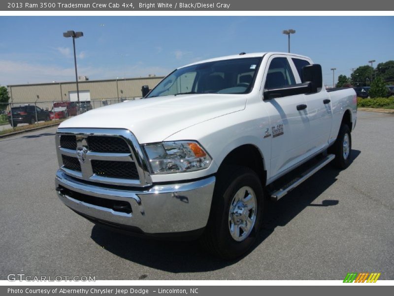 Bright White / Black/Diesel Gray 2013 Ram 3500 Tradesman Crew Cab 4x4