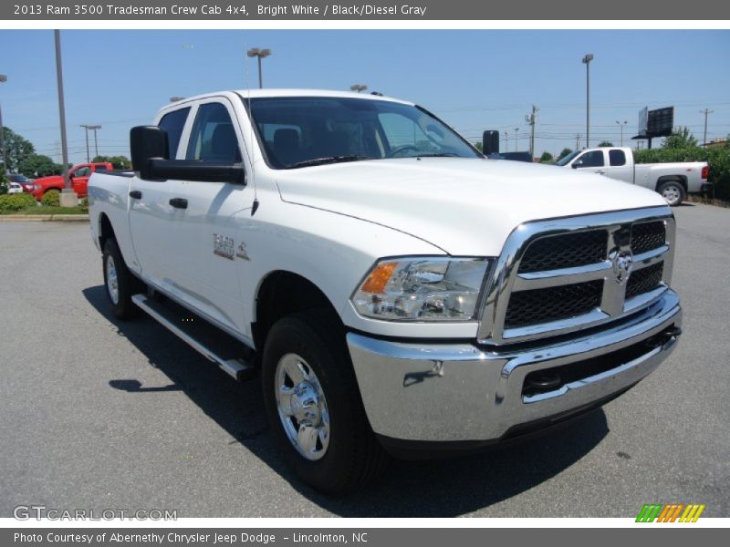 Bright White / Black/Diesel Gray 2013 Ram 3500 Tradesman Crew Cab 4x4