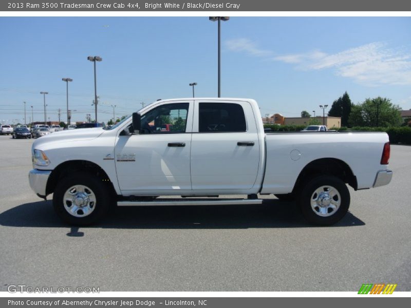 Bright White / Black/Diesel Gray 2013 Ram 3500 Tradesman Crew Cab 4x4