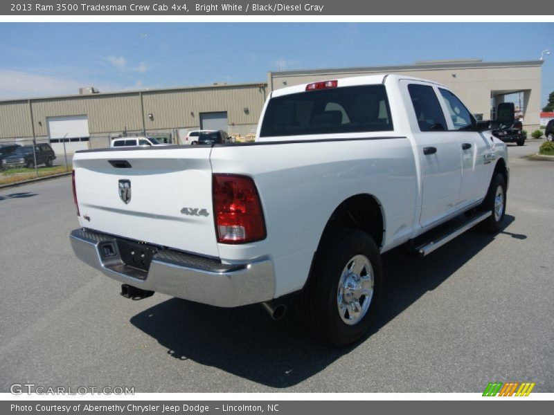 Bright White / Black/Diesel Gray 2013 Ram 3500 Tradesman Crew Cab 4x4