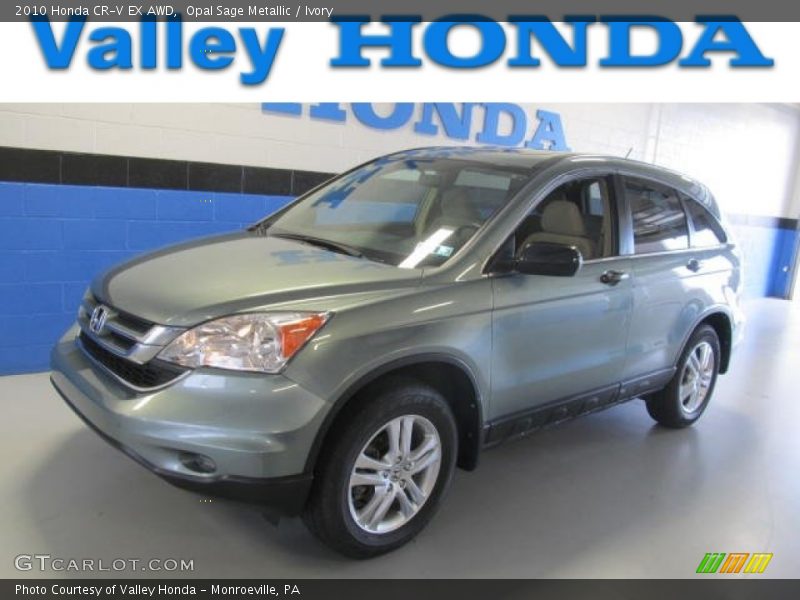 Opal Sage Metallic / Ivory 2010 Honda CR-V EX AWD
