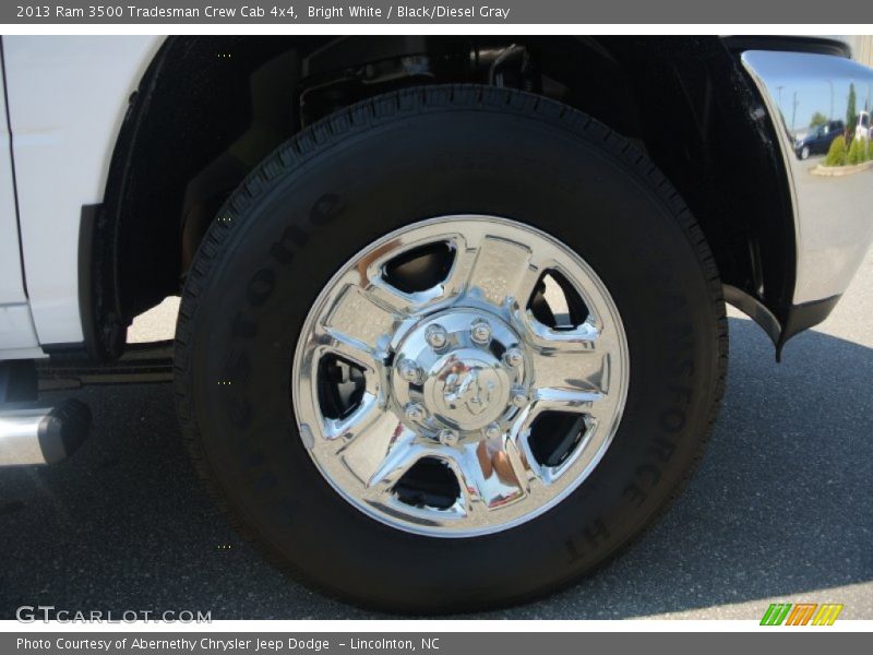 Bright White / Black/Diesel Gray 2013 Ram 3500 Tradesman Crew Cab 4x4
