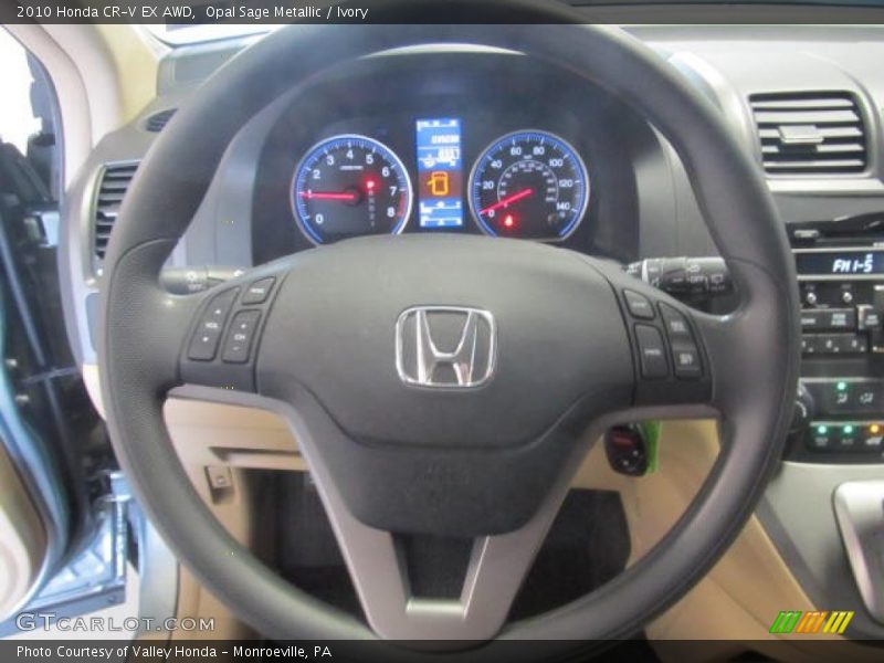 Opal Sage Metallic / Ivory 2010 Honda CR-V EX AWD