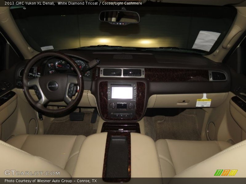 White Diamond Tricoat / Cocoa/Light Cashmere 2013 GMC Yukon XL Denali