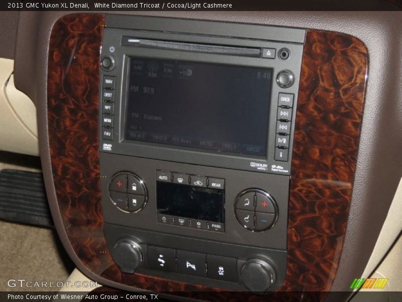 White Diamond Tricoat / Cocoa/Light Cashmere 2013 GMC Yukon XL Denali