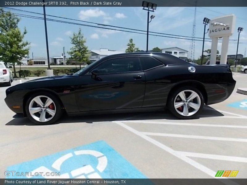 Pitch Black / Dark Slate Gray 2012 Dodge Challenger SRT8 392
