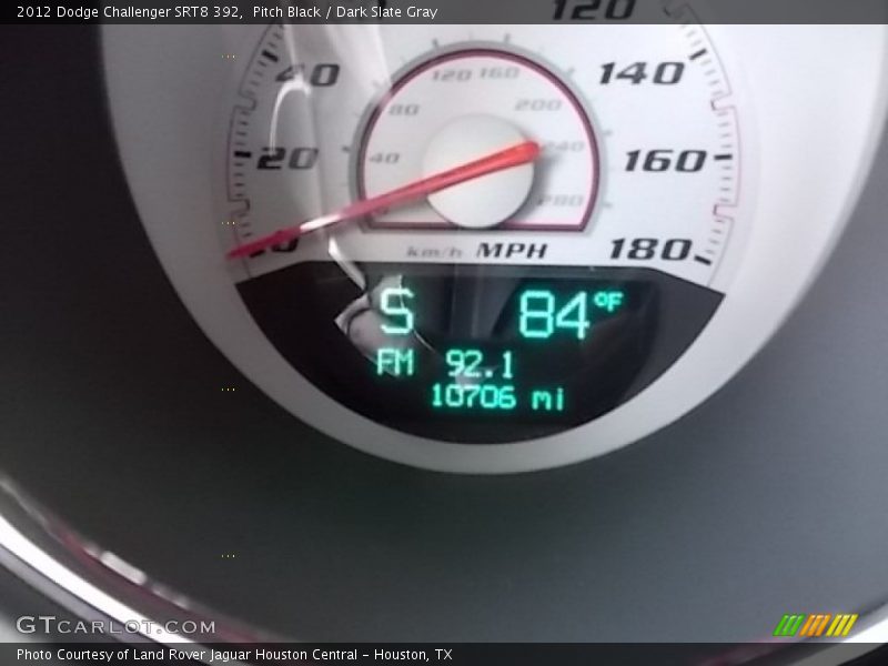 Pitch Black / Dark Slate Gray 2012 Dodge Challenger SRT8 392
