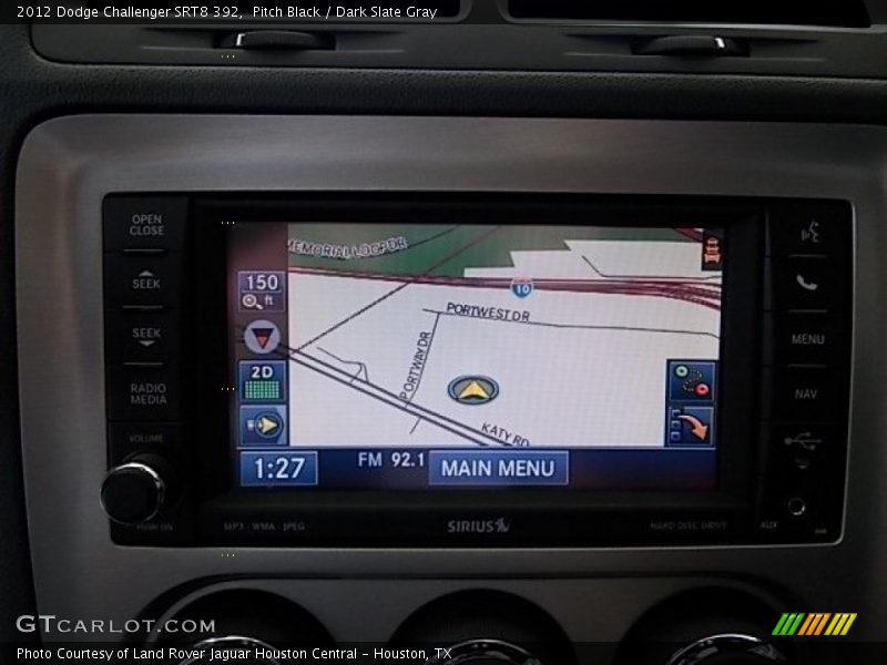 Pitch Black / Dark Slate Gray 2012 Dodge Challenger SRT8 392