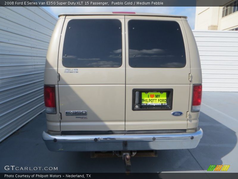 Pueblo Gold / Medium Pebble 2008 Ford E Series Van E350 Super Duty XLT 15 Passenger