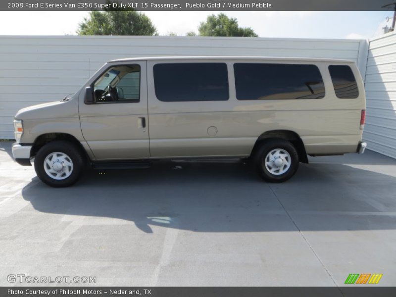 Pueblo Gold / Medium Pebble 2008 Ford E Series Van E350 Super Duty XLT 15 Passenger