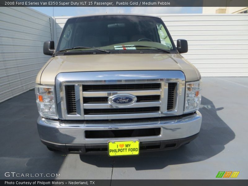 Pueblo Gold / Medium Pebble 2008 Ford E Series Van E350 Super Duty XLT 15 Passenger