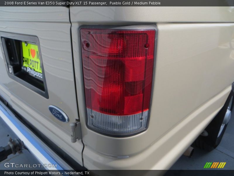 Pueblo Gold / Medium Pebble 2008 Ford E Series Van E350 Super Duty XLT 15 Passenger