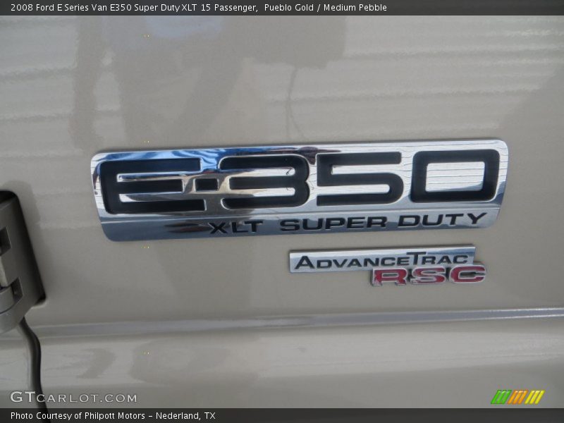Pueblo Gold / Medium Pebble 2008 Ford E Series Van E350 Super Duty XLT 15 Passenger