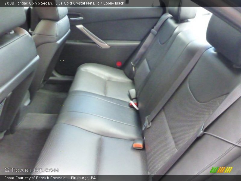 Blue Gold Crystal Metallic / Ebony Black 2008 Pontiac G6 V6 Sedan