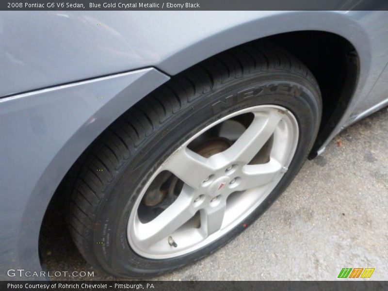 Blue Gold Crystal Metallic / Ebony Black 2008 Pontiac G6 V6 Sedan