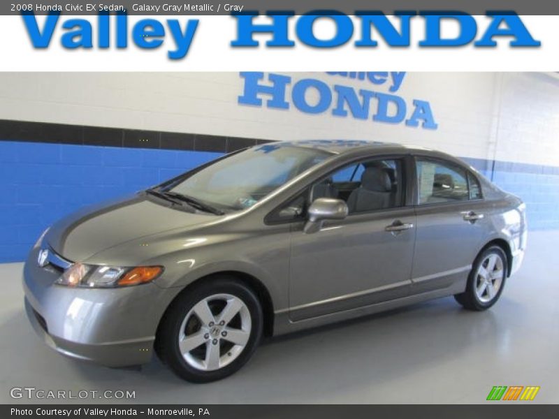 Galaxy Gray Metallic / Gray 2008 Honda Civic EX Sedan
