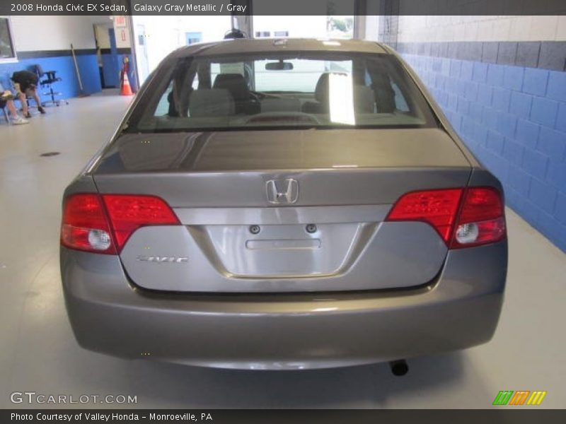 Galaxy Gray Metallic / Gray 2008 Honda Civic EX Sedan