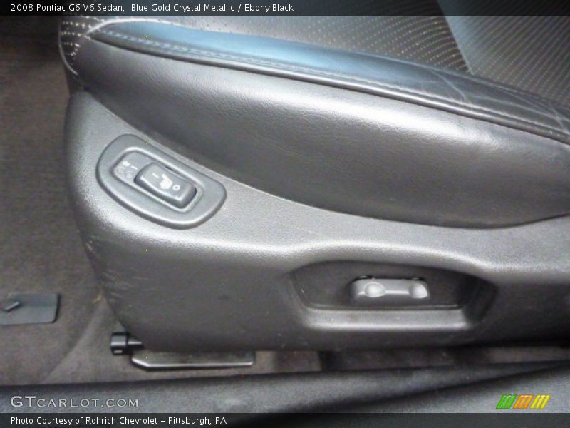 Blue Gold Crystal Metallic / Ebony Black 2008 Pontiac G6 V6 Sedan